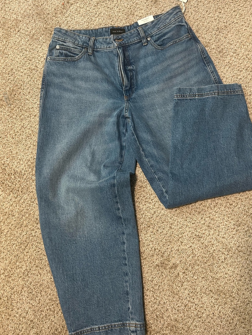 Free Assembly- mid Rise,  wide Hem barrel jeans